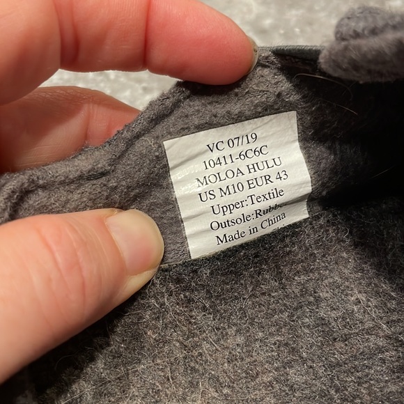 Men's shoes 0LUKAI gray size 10 - Picture 4 of 4